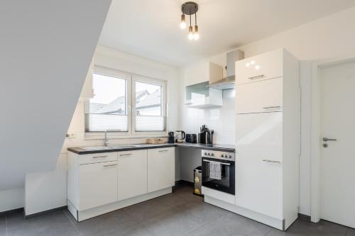 Konyha, GT-City Suite 02 I Gasgrill I Smart-TV I Balkon in Gutersloh