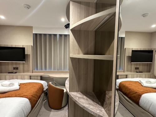 1 double bed