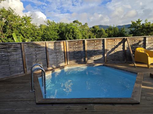 Swimming pool, Bungalow Villa-Dehe in Deshaies