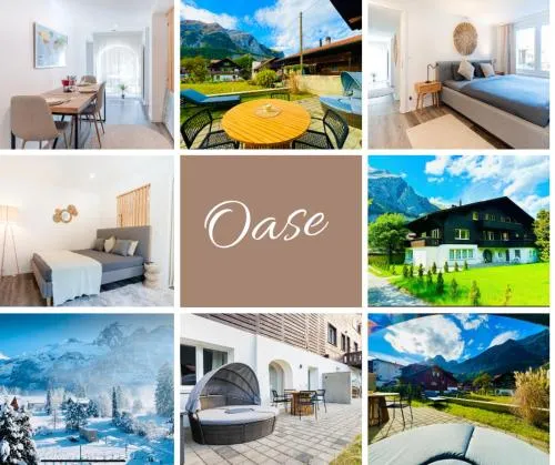 Cute & cozy oasis, private afternoon sun terrace in Kandersteg, Schweiz