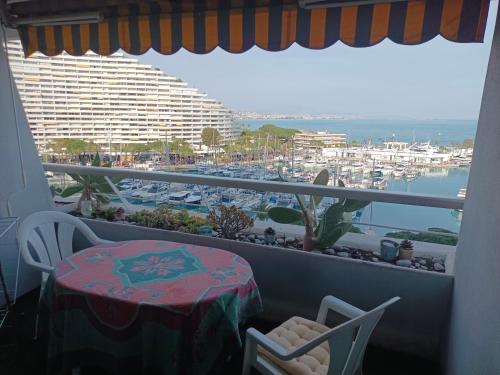 Grand studio vue mer à Marina Baie des Anges 2