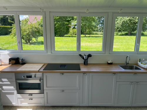 virtuve, Maison de Campagne pour 6 personnes Baromesnil in Le Mesnil-Reaume