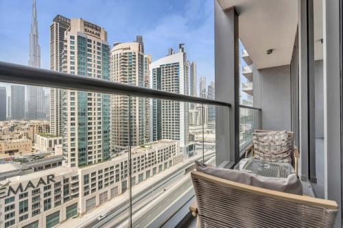 parveke/terassi, New Luxury 1BR Apart Business Bay with Balcony in Al Quoz