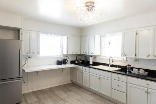 Large fenced yard near town square with Starlink