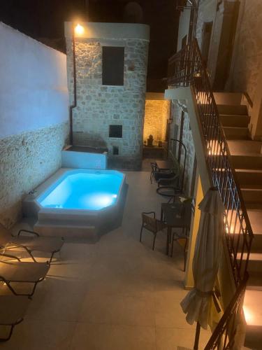 Swimming pool, Asmani Apartments with pool in Gorgolaini
