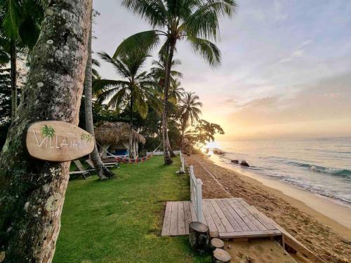 Strand, Beachfront Villa Tabiki at Playa Coson, Las Terrenas, Dominicana in Coson Vízpart