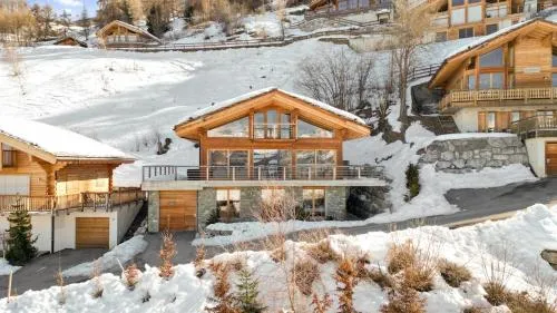 Chalet Marmotte, à seulement 50m de la piste in Veysonnaz, Schweiz