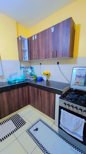 Kitchen, Marvel Homes Two Bedroom Air-Bnb Mombasa Bamburi in Mombasa