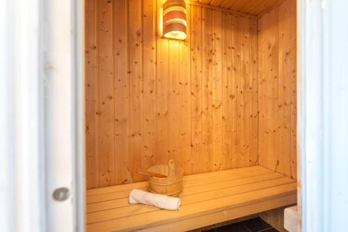 Sauna, Ferienhaus Meerle in Zirchow