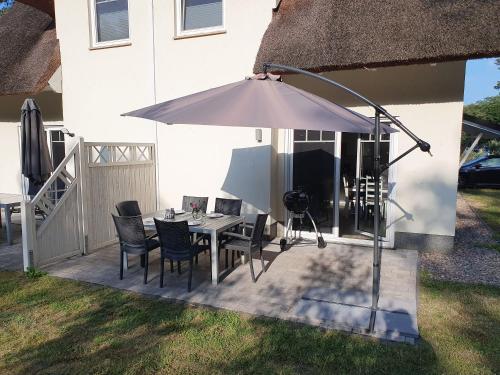 Balkons/terase, Ferienhaus Meerle in Zirchow