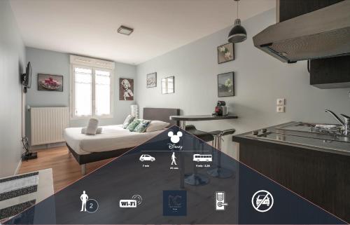 Disneyland-Paris, Studio 2 pers, Wifi