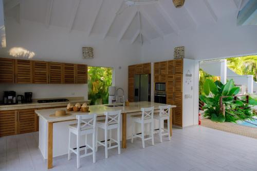 Beachfront Villa Tabiki at Playa Coson, Las Terrenas, Dominicana in Coson Vízpart