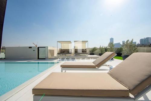Chic & Serene 1br Apt Balcony, Pool & Parking, Dubai (foto 6)