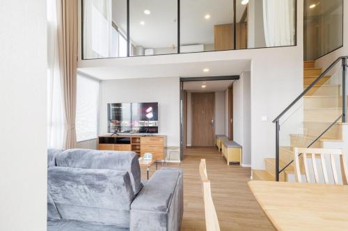라차다의 아파트먼트 (85m², 침실 3개, 프라이빗 욕실 2개)