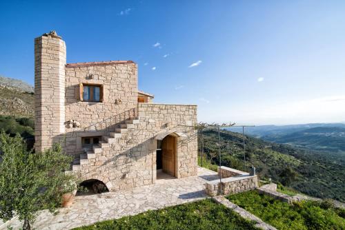 Exterior view, Panoramic View Villa in OliveGroves in Krousonas
