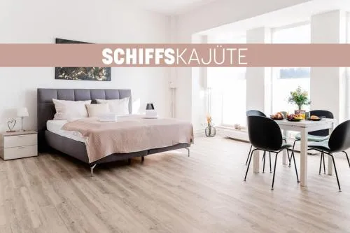 Schiffskajüte in Flensburg, Deutschland