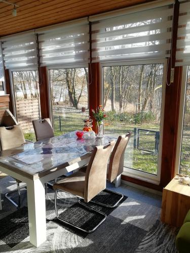 Iekārtas, Schwandt-ein Bungalow mit Wasserblick, Ruderboot auf Anfrage in Molln (Mecklenburg-Vorpommern)