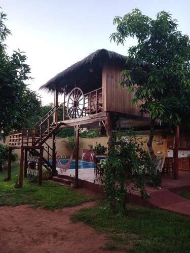 5 Cabañas Disponibles en Casa Quinta Compartida (2 Cabanas Para Parejas Con Bano Privado y 3 Cabanas en Bungalow Para 4 Personas Cada Una Con Bano Co) in 伊陶瓜