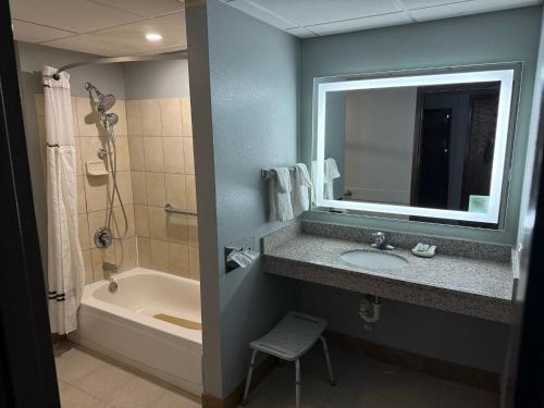 Bathroom, AmericInn by Wyndham Woodstock IL in Woodstock (IL)