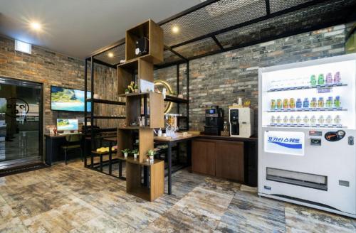 光州 Hotel Yoegieottae Gwangju Hanam 酒店 餐厅