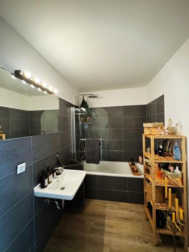 Gemütliche Schlafcouch im hellen Wohnzimmer zum Kurzaufenthalt, Kolín nad Rýnem (fotografie 7)