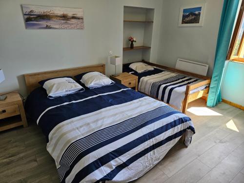 1 queen bed, 1 twin bed