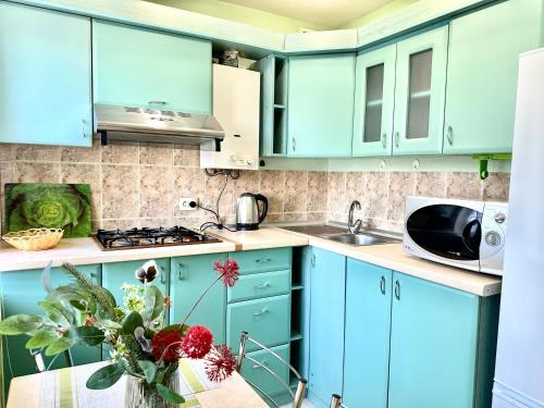 Faciliteter, Apartments in the city centre with a coffee machine, near a park in Rovno