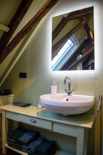 Bathroom, B&B Hoogstraat in Dokkum binnen de Bolwerken