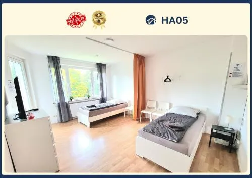 TOP Monteurwohnung mit Balkon, voll ausgestattet, Wäsche inklusive, kostenfreier Parkplatz und WLAN - HA05 in Hagen, Deutschland