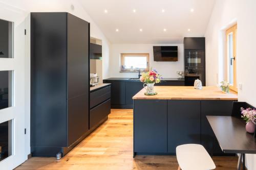 廚房, Ferienwohnungen Aying in 艾英