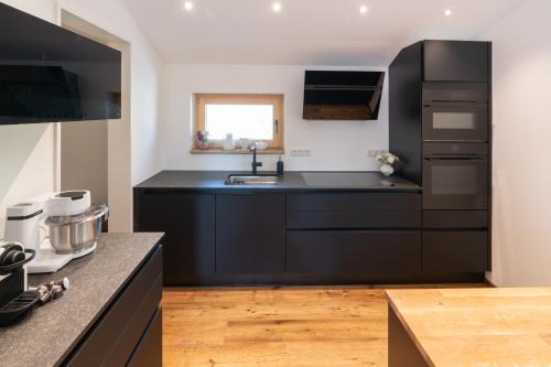 廚房, Ferienwohnungen Aying in 艾英