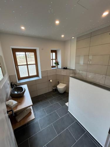Fürdőszoba, Ferienwohnung Lilly, 60qm, 4 Personen in Reut