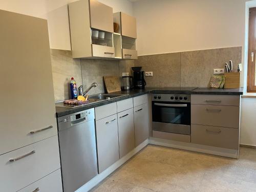 Konyha, Ferienwohnung Lilly, 60qm, 4 Personen in Reut