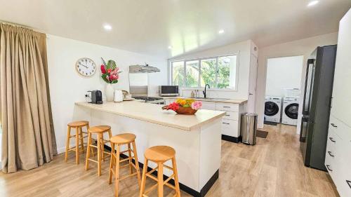 Konyha, TeMakatea Villa in Matavera