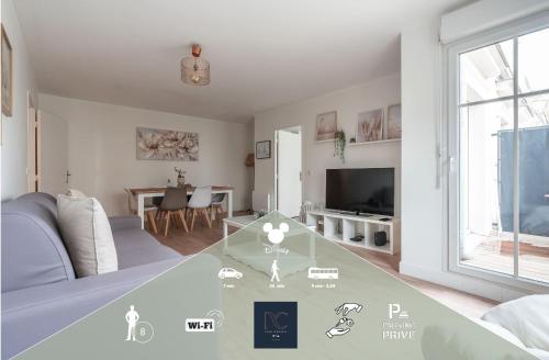 Disneyland-Paris 8pers, 2 Parkings, Wifi, - Location saisonnière - Serris