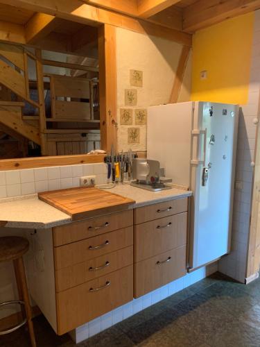 廚房, Ferienhaus Forsthaus am Feuerbach in 德賴布呂克