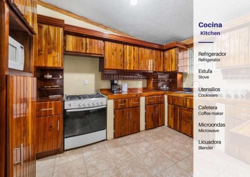 virtuve, Family Chalet in Villa Vicente 4 Bedrooms in Emiliano Zapata (Mexico)