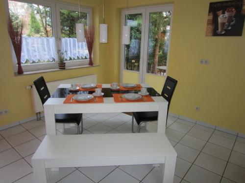 Konyha, Apartment Erfordia Erfurt am Egapark in Bruhlervorstadt