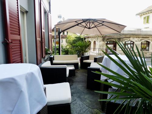 ระเบียง/ชานเรือน, Hotel Rigi Vitznau in ฟิทสนาว