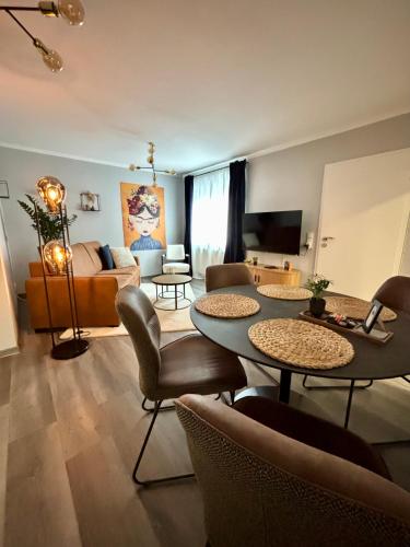 Stilvolle Einliegerwohnung mit Boxspringbett in 巴本豪森