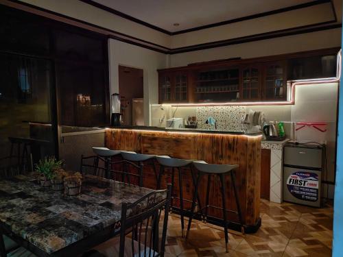 Kitchen, Spacious 3-Floor  6-BR Home, Pool, BBQ, KTV, WIFI near Davao Butterfly House
