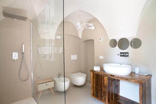 Fürdőszoba, Uliveto Saglietto Agriturismo a Poggi Apartments in Poggi