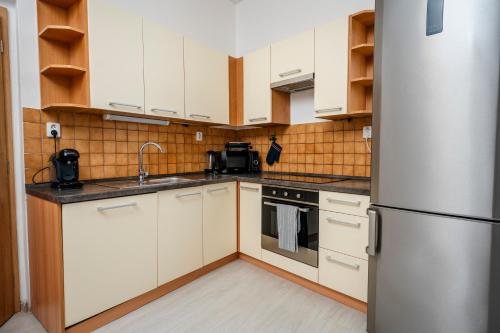 Konyha, Apartmán náměstí Františka Křižíka (Apartman namesti Frantiska Krizika) in Tábor