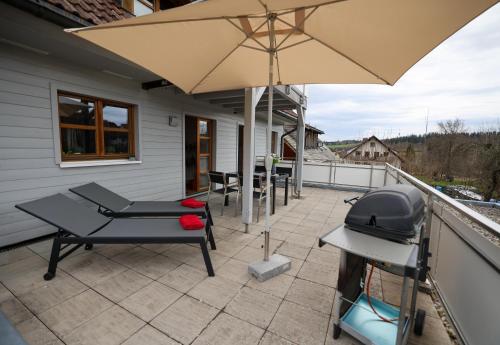 陽台/露台, Gemütliche Auszeit zu Zweit im Rothauser Land (Gemutliche Auszeit zu Zweit im Rothauser Land) in 格拉芬豪森