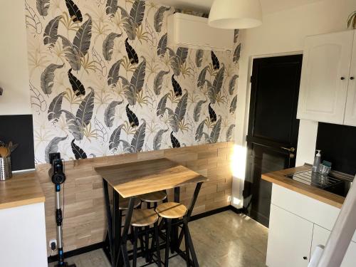 Konyha, Charmant appartement tout équipé (Charmant appartement tout equipe) in Noisy-sur-Ecole