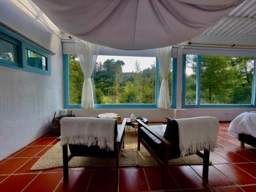 Cabin in the middle of the forest in Cucaita