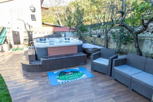 Balkons/terase, Charming House in Laurino with Mountain View in Laurino