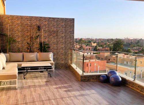 Appartement 1 chambre - Superbe Terrasse & Vue Panoramique - Semlalia, Marrakech