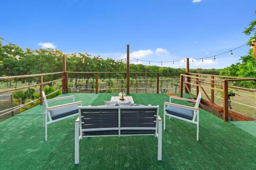 발코니/테라스, Green Cottage #1 Pitahaya in 라 파르궤라