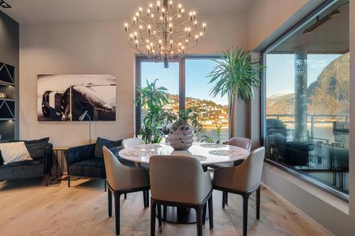 Surrounding environment, Penthouse with fjord view and parking in Sogndal